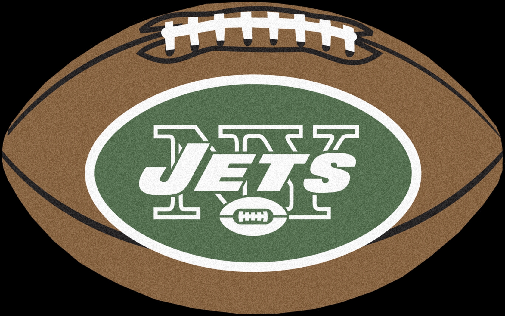 NFL Football Mascot New York Jets 1'6" x 1'10" Rug - Thumbnail - Image 1