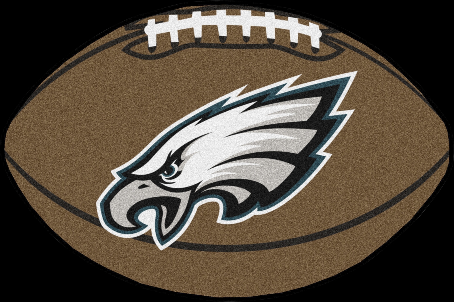 NFL Football Mascot Philadelphia Eagles 1'6" x 1'10" Rug - Thumbnail - Image 1