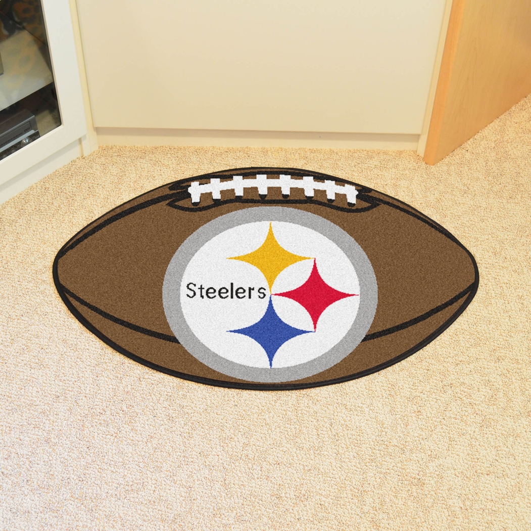 NFL Football Mascot Pittsburgh Steelers 1'6" x 1'10" Rug - Thumbnail - Image 2