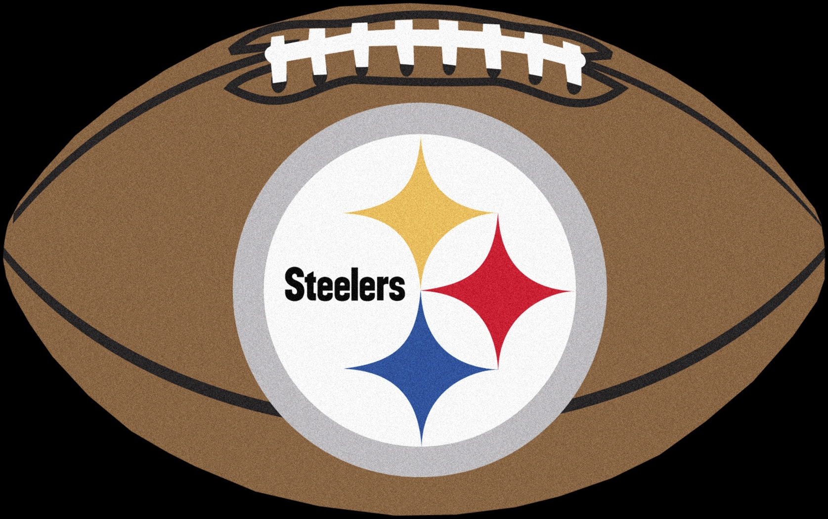 NFL Football Mascot Pittsburgh Steelers 1'6" x 1'10" Rug - Thumbnail - Image 1