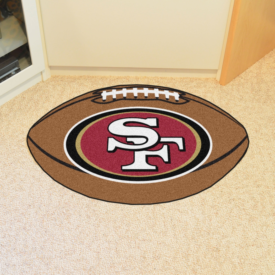 NFL Football Mascot San Francisco 49ERS 1'6" x 1'10" Rug - Thumbnail - Image 2