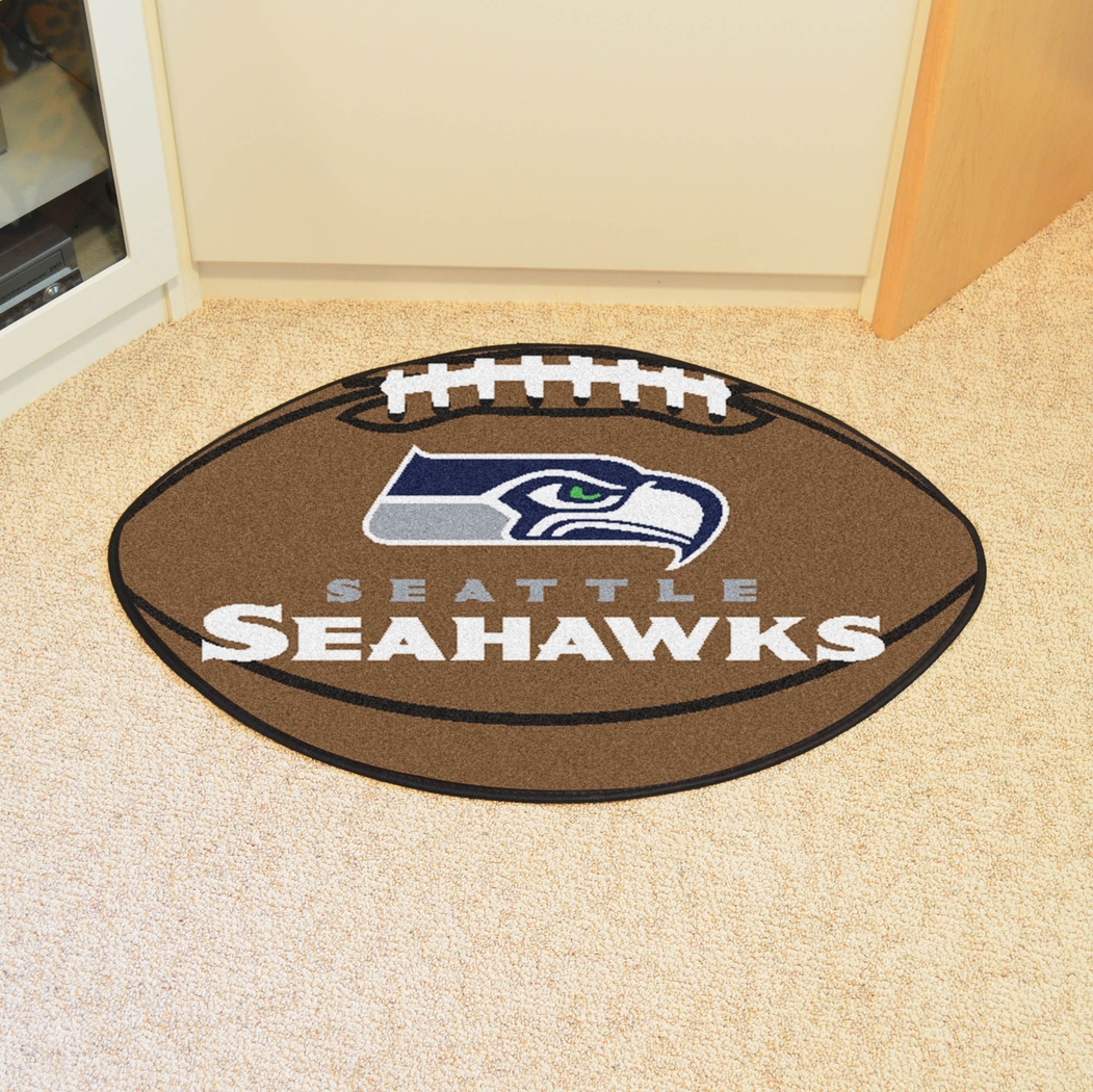 NFL Football Mascot Seattle Seahawks 1'6" x 1'10" Rug - Thumbnail - Image 2