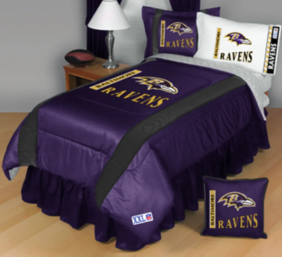 NFL Sidelines Baltimore Ravens Full Bed Set - Thumbnail - Image 1