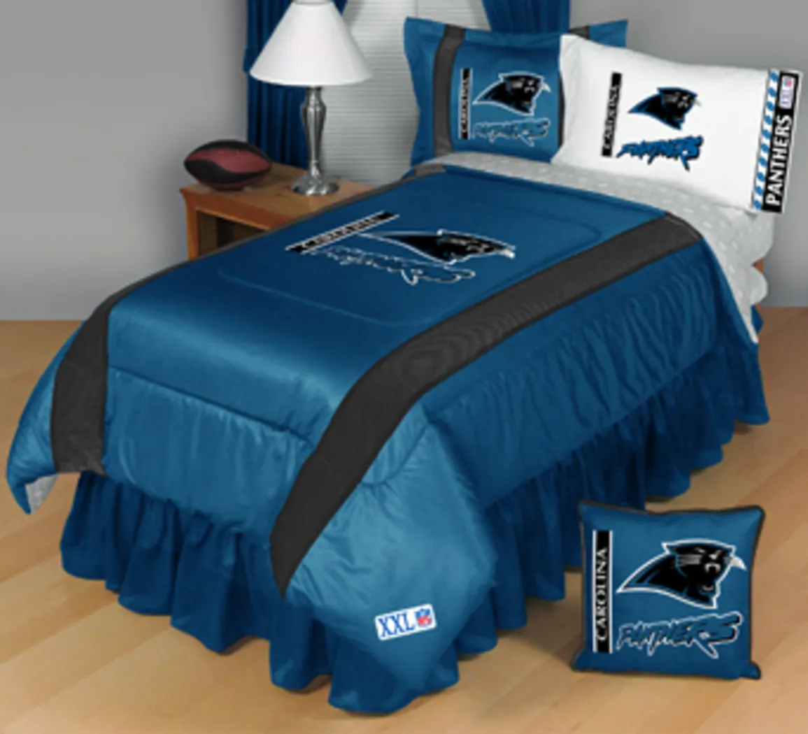 NFL Sidelines Carolina Panthers Twin Bed Set - Thumbnail - Image 1