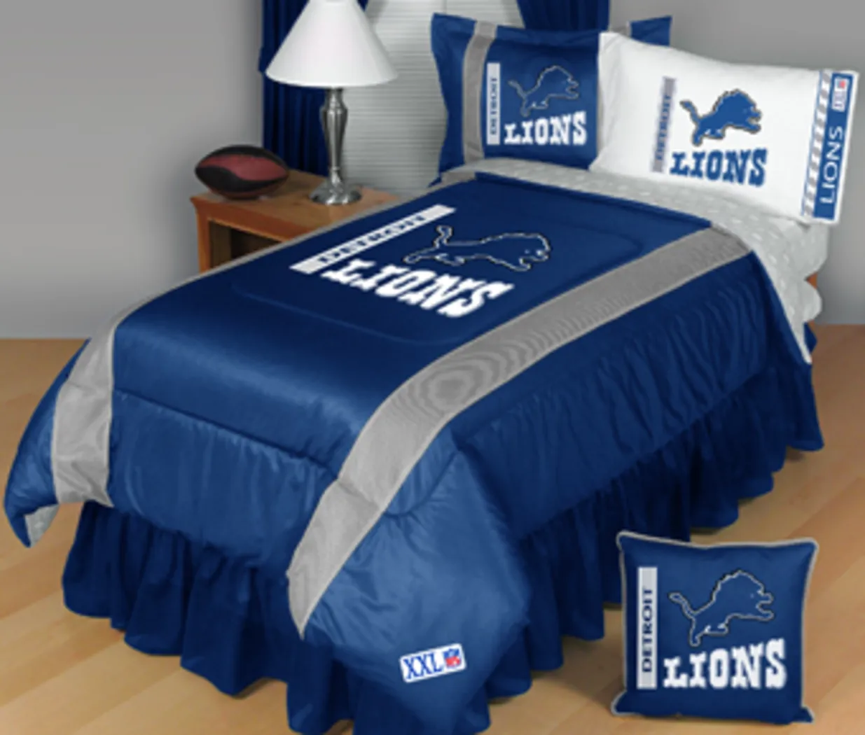 NFL Sidelines Detroit Lions Twin Bed Set - Thumbnail - Image 1