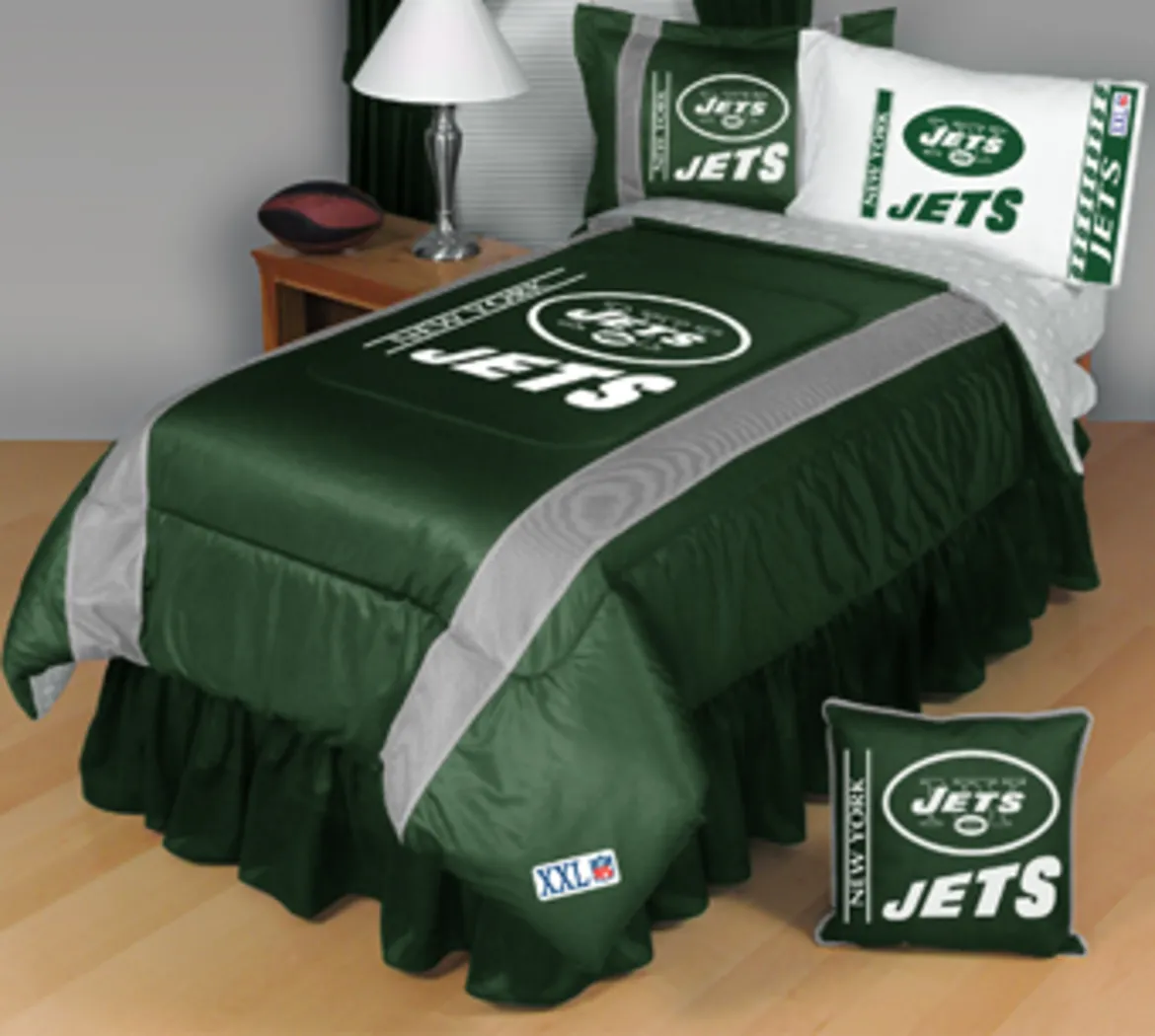 NFL Sidelines New York Jets Full Bed Set - Thumbnail - Image 1