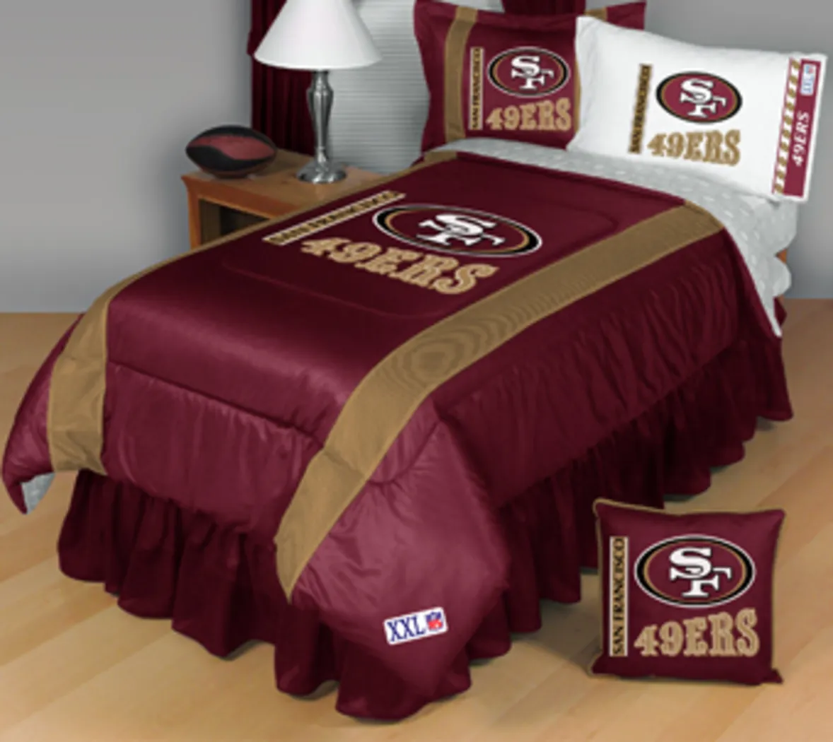 NFL Sidelines San Francisco 49ers Twin Bed Set - Thumbnail - Image 1