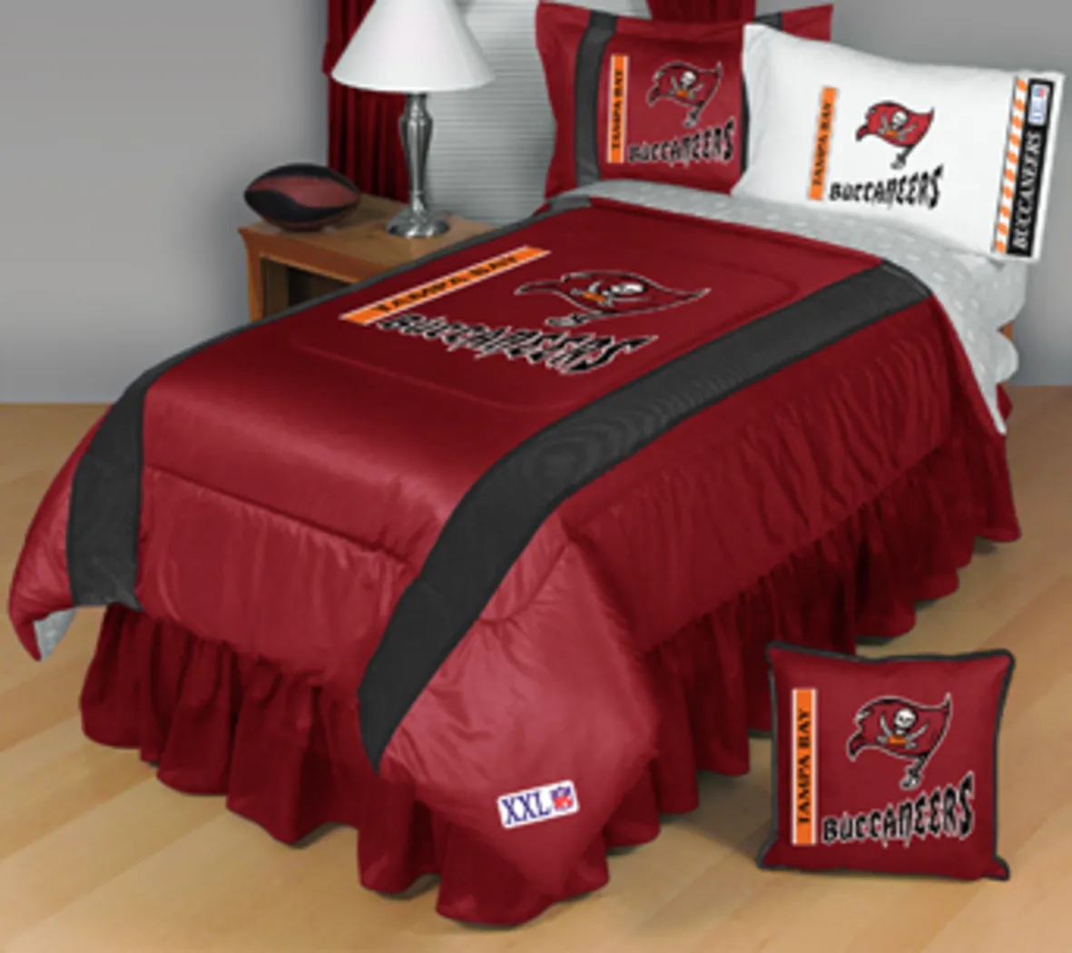 NFL Sidelines Tampa Bay Buccaneers Full Bed Set - Thumbnail - Image 1