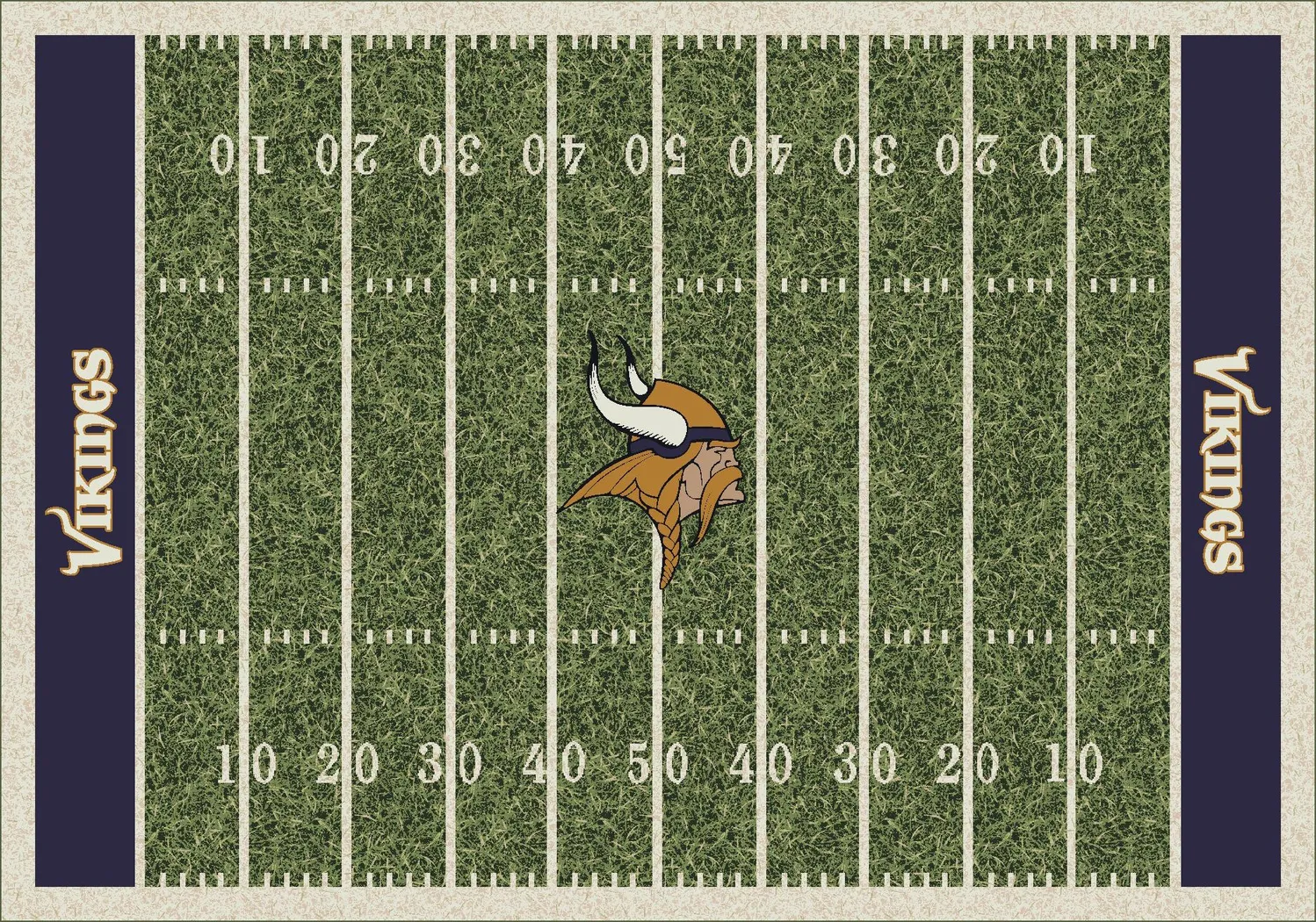 NFL Vikings Home Field 3 x 5 Rug - Thumbnail - Image 1