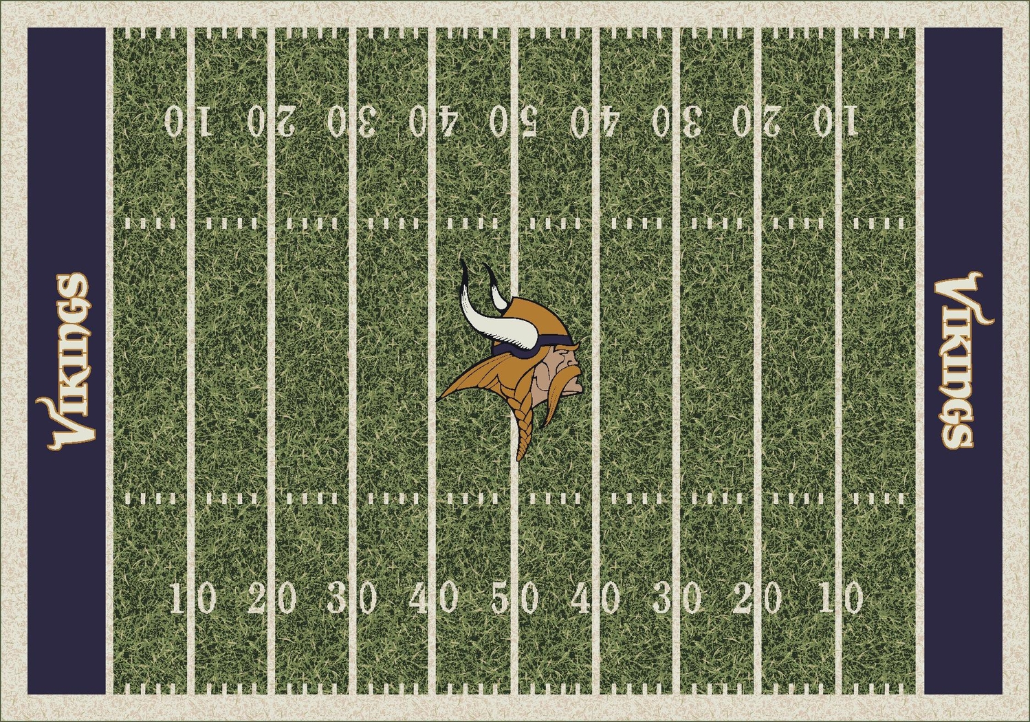 NFL Vikings Home Field 5 x 8 Rug - Thumbnail - Image 1