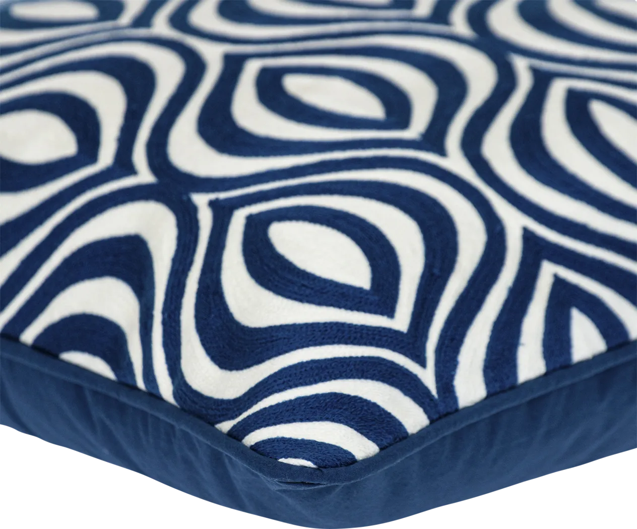 Nhema Blue Accent Pillow - Thumbnail - Image 5