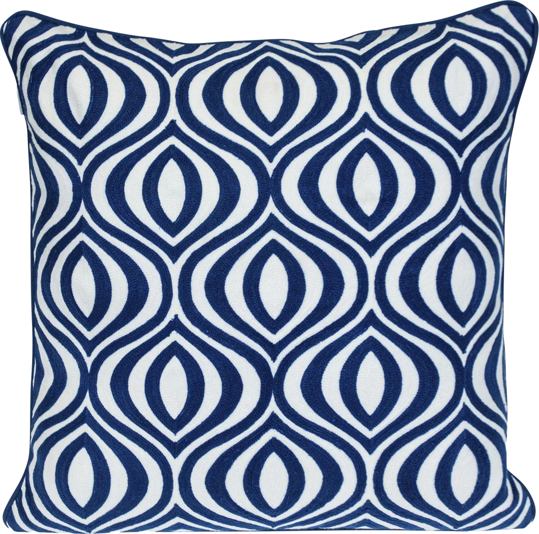 Nhema Blue Accent Pillow - Thumbnail - Image 1