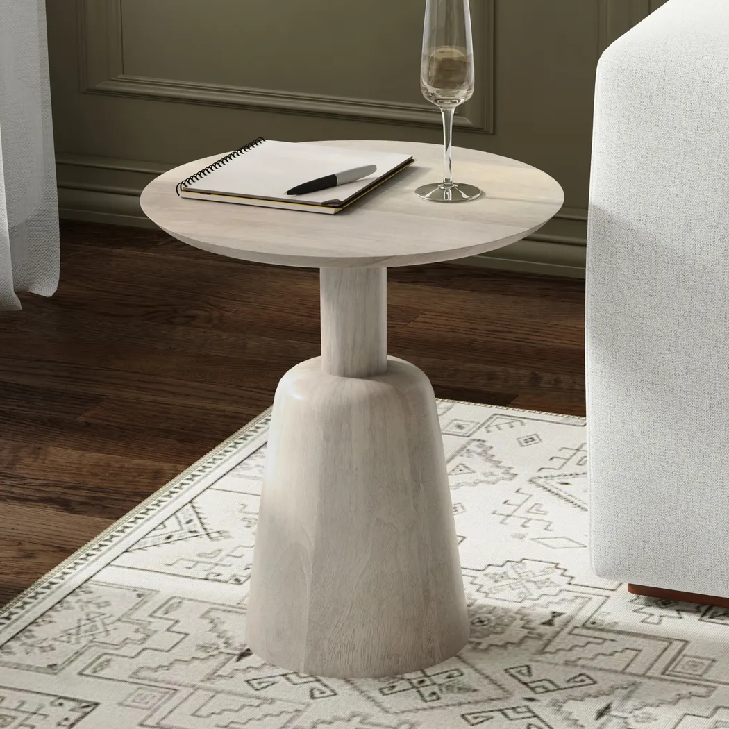 Niama White Side Table - Thumbnail - Image 2