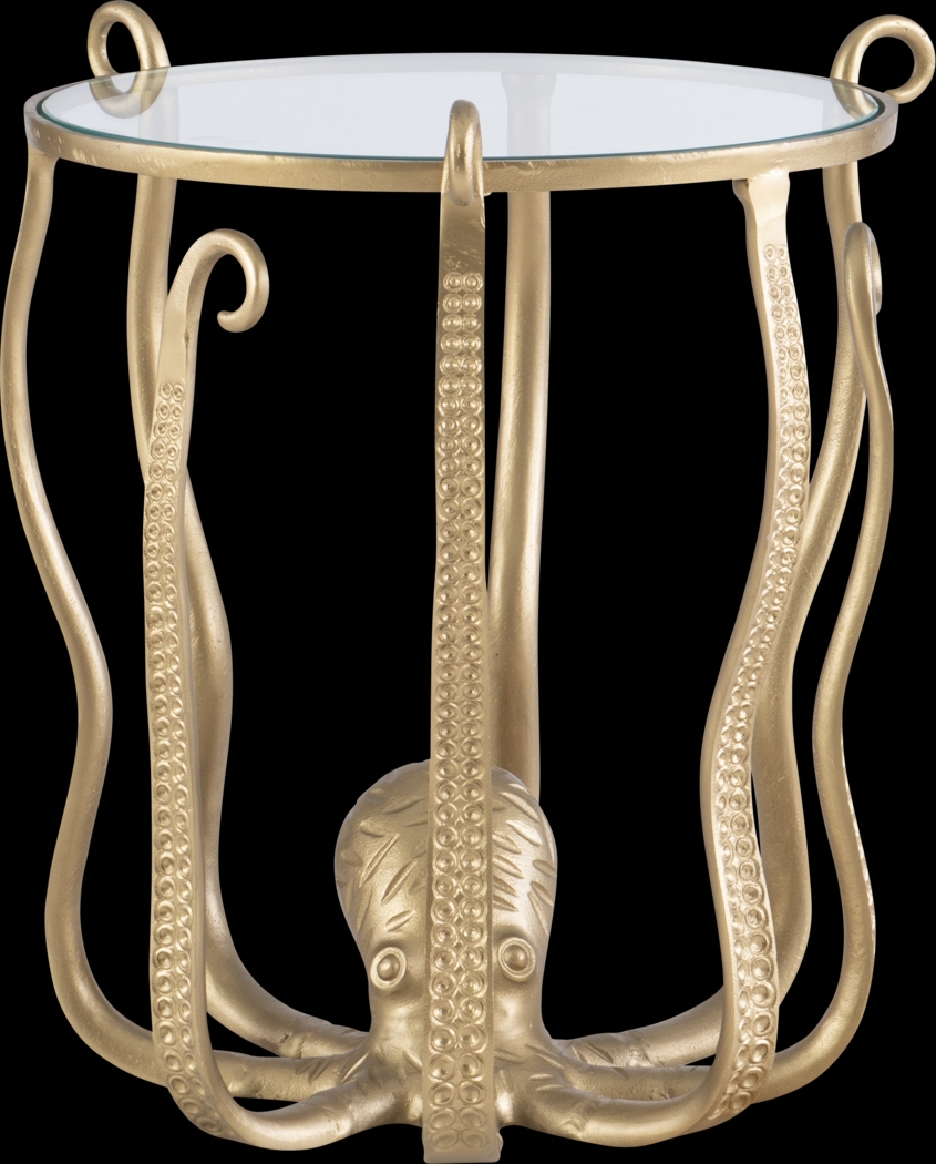 Niasea Gold Accent Table - Thumbnail - Image 3