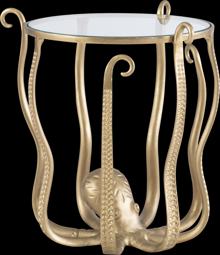 Niasea Gold Accent Table - Thumbnail - Image 1