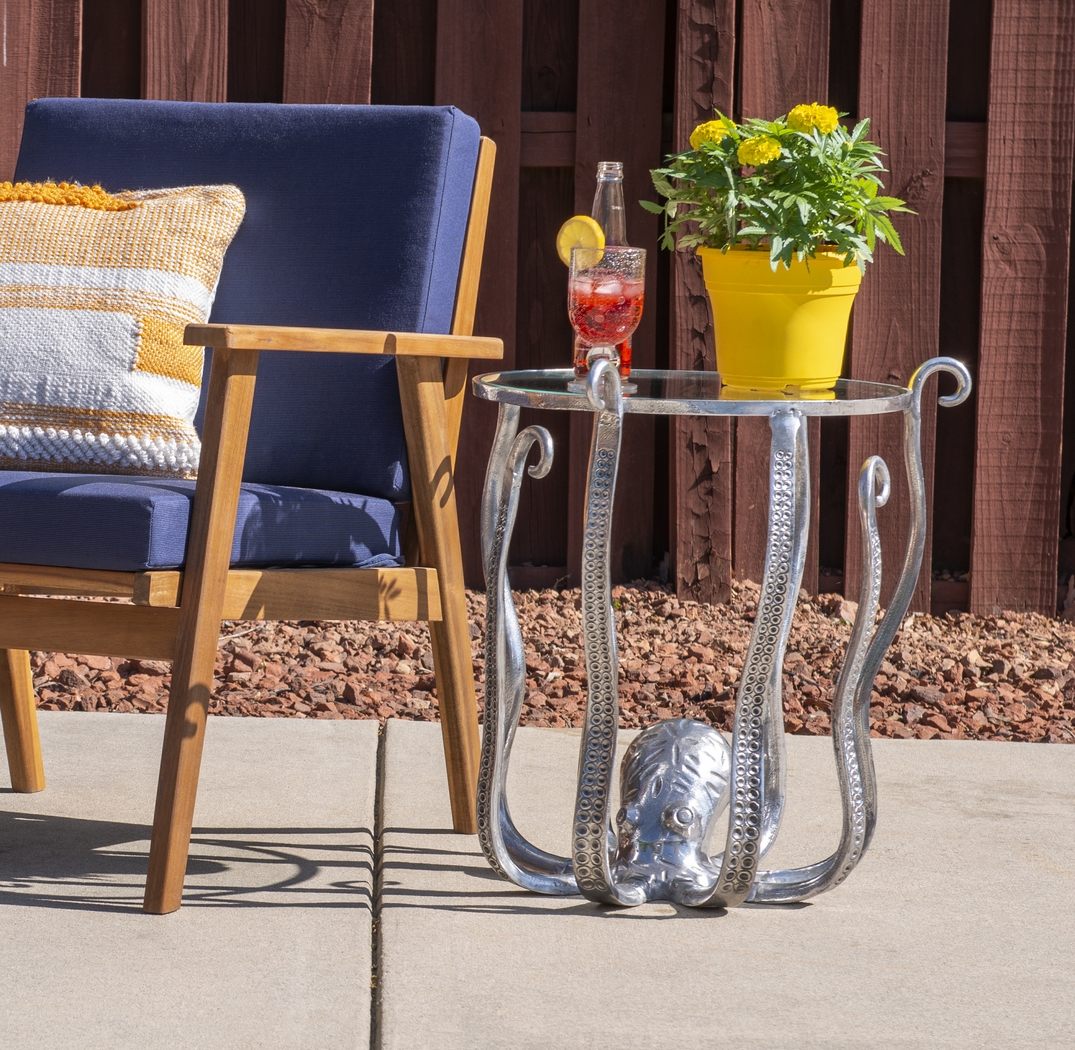 Niasea Silver Accent Table - Thumbnail - Image 4