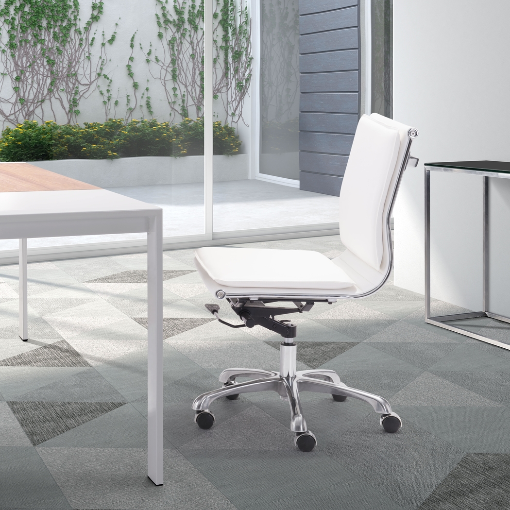 Nichelyn White Office Chair - Thumbnail - Image 5