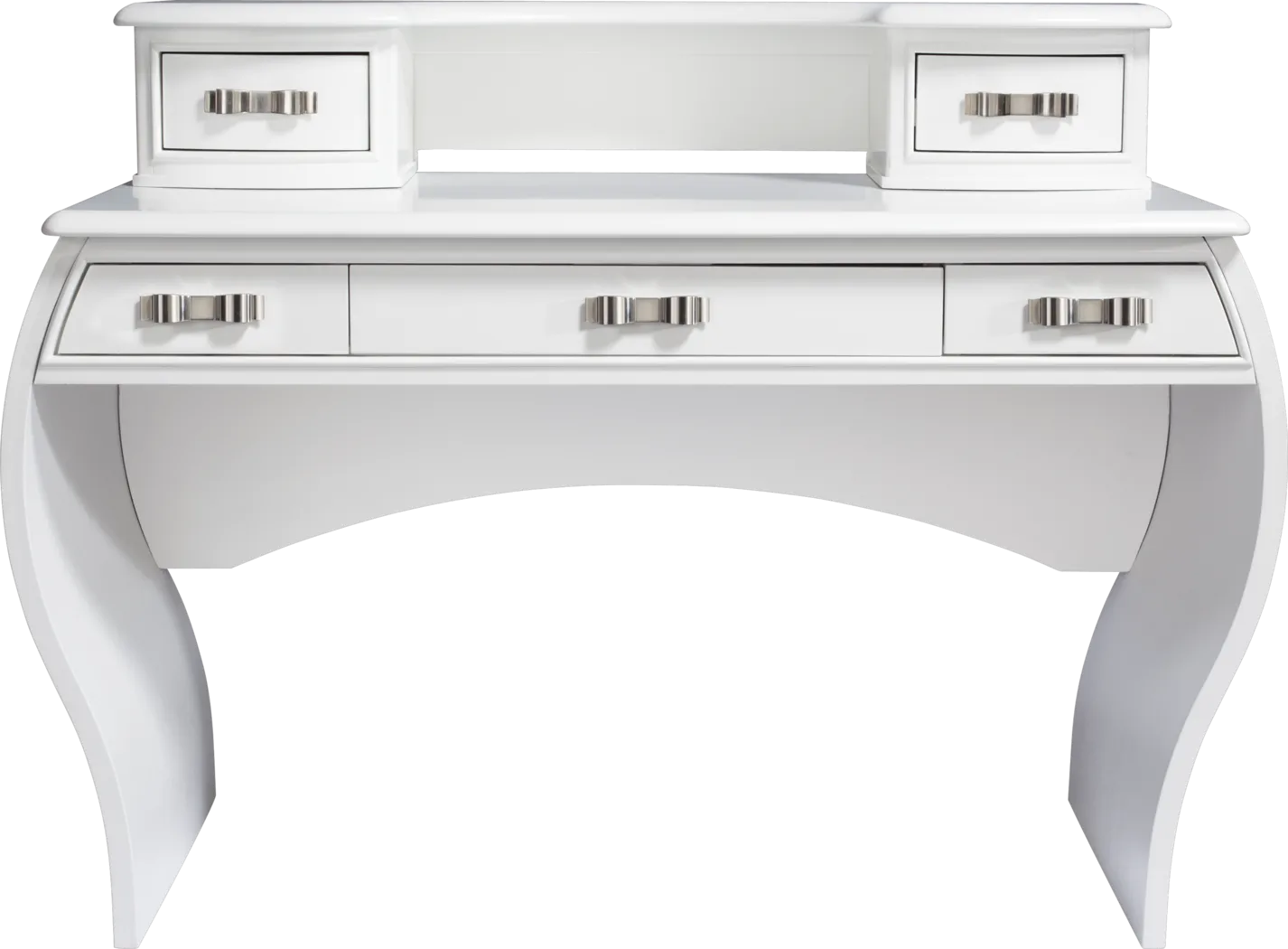 Nicolette White Desk and Hutch - Thumbnail - Image 1