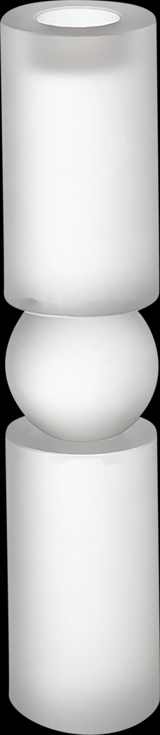 Nicoson III White Candle Holder - Thumbnail - Image 1