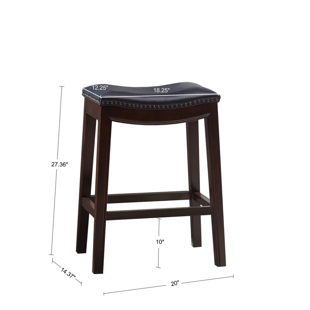 Nielan Navy Counter Height Stool - Thumbnail - Image 5