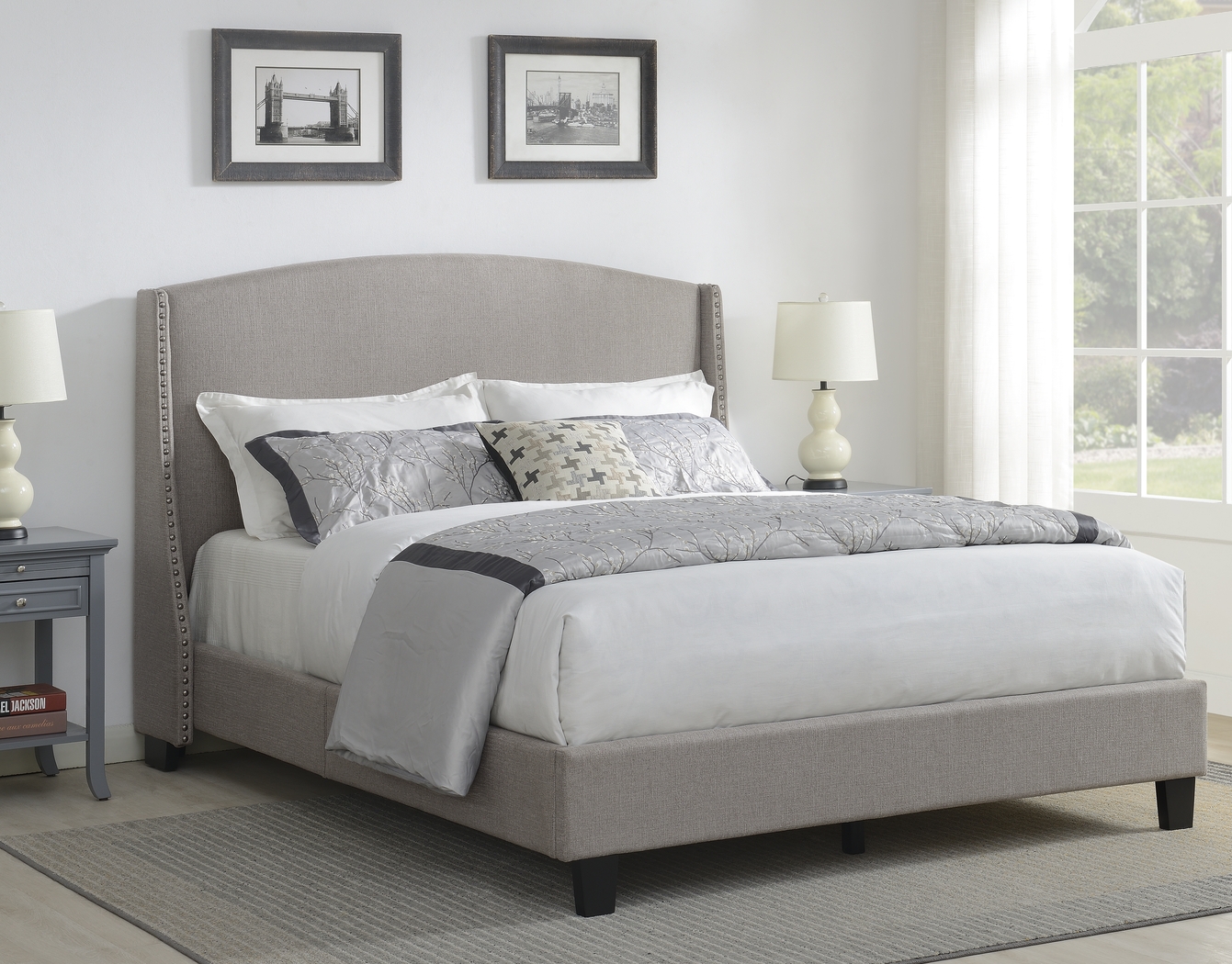 Niemann Gray Queen Bed - Thumbnail - Image 9