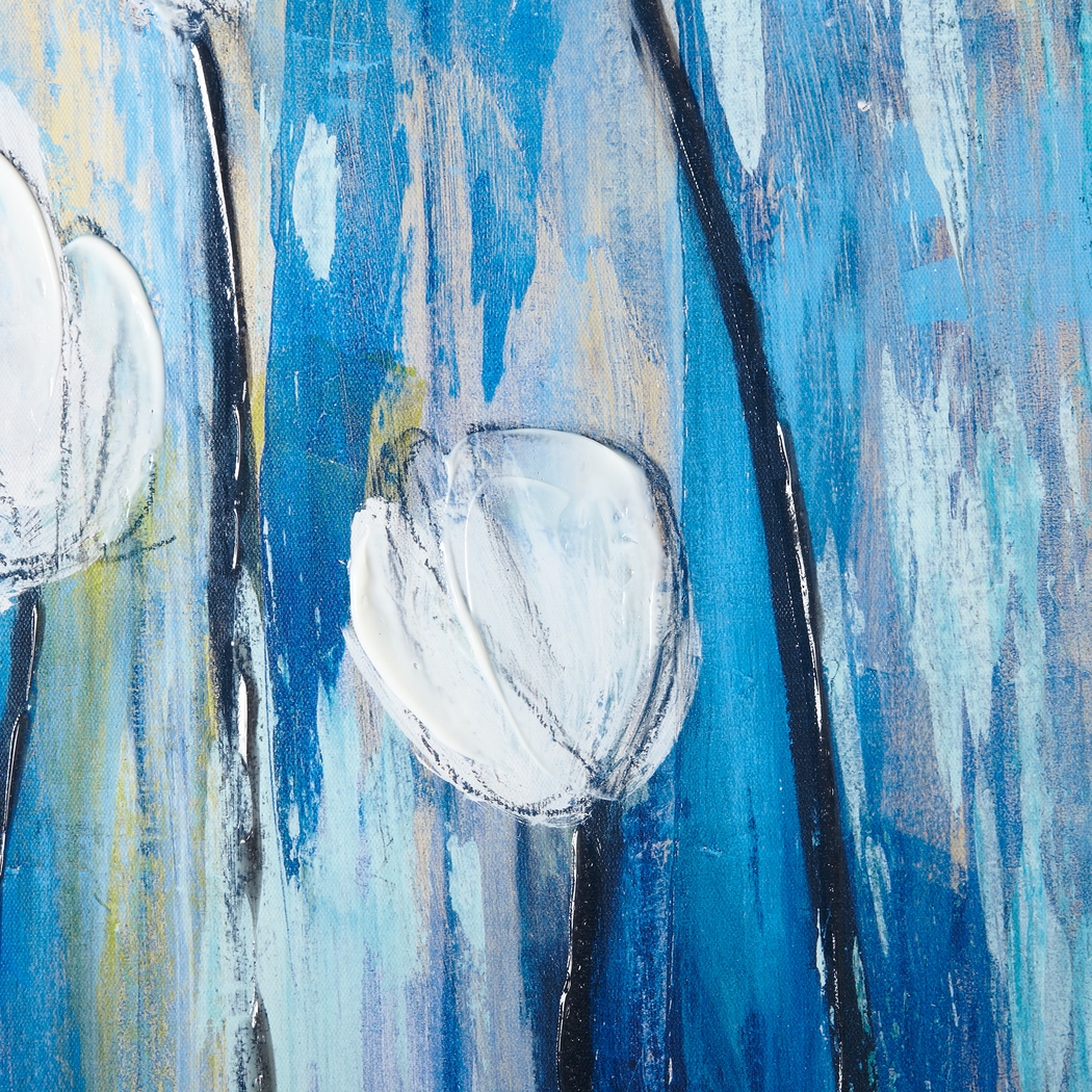 Night Blossom Blue Artwork, Set of 4 - Thumbnail - Image 9