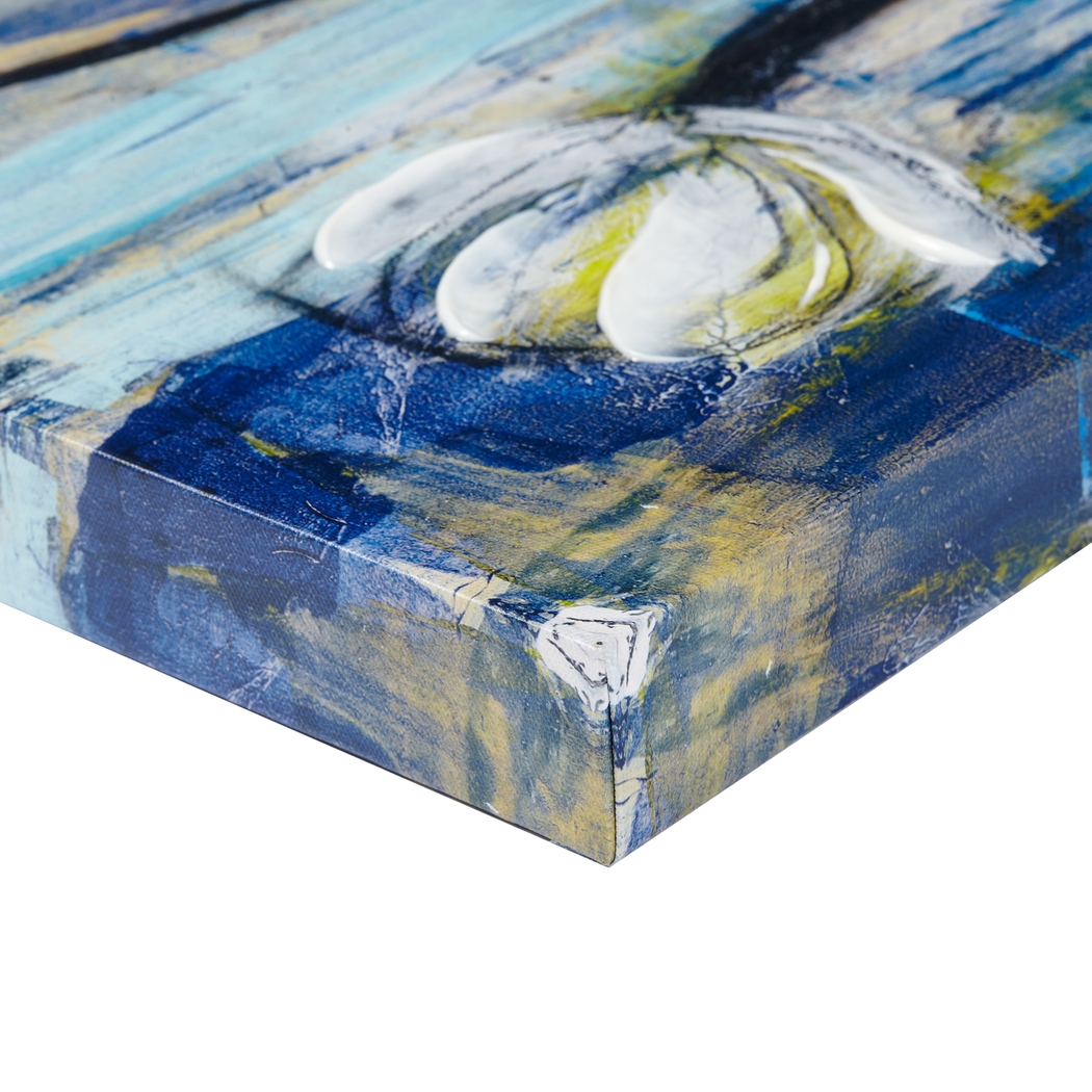 Night Blossom Blue Artwork, Set of 4 - Thumbnail - Image 10