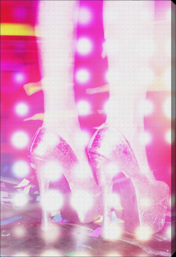 Night Scene Pink Artwork - Thumbnail - Image 1