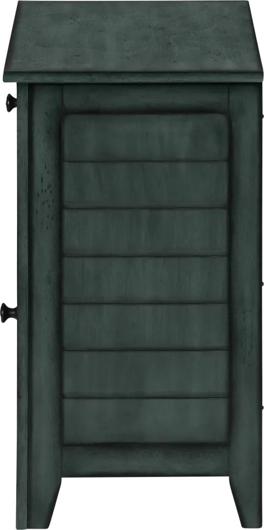 Nighten Dark Blue Nightstand - Thumbnail - Image 7