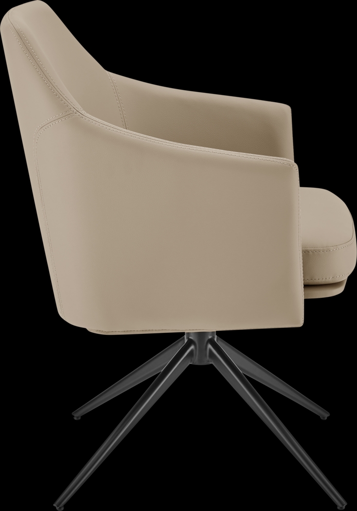 Nightpoint Taupe Swivel Arm Chair - Thumbnail - Image 3
