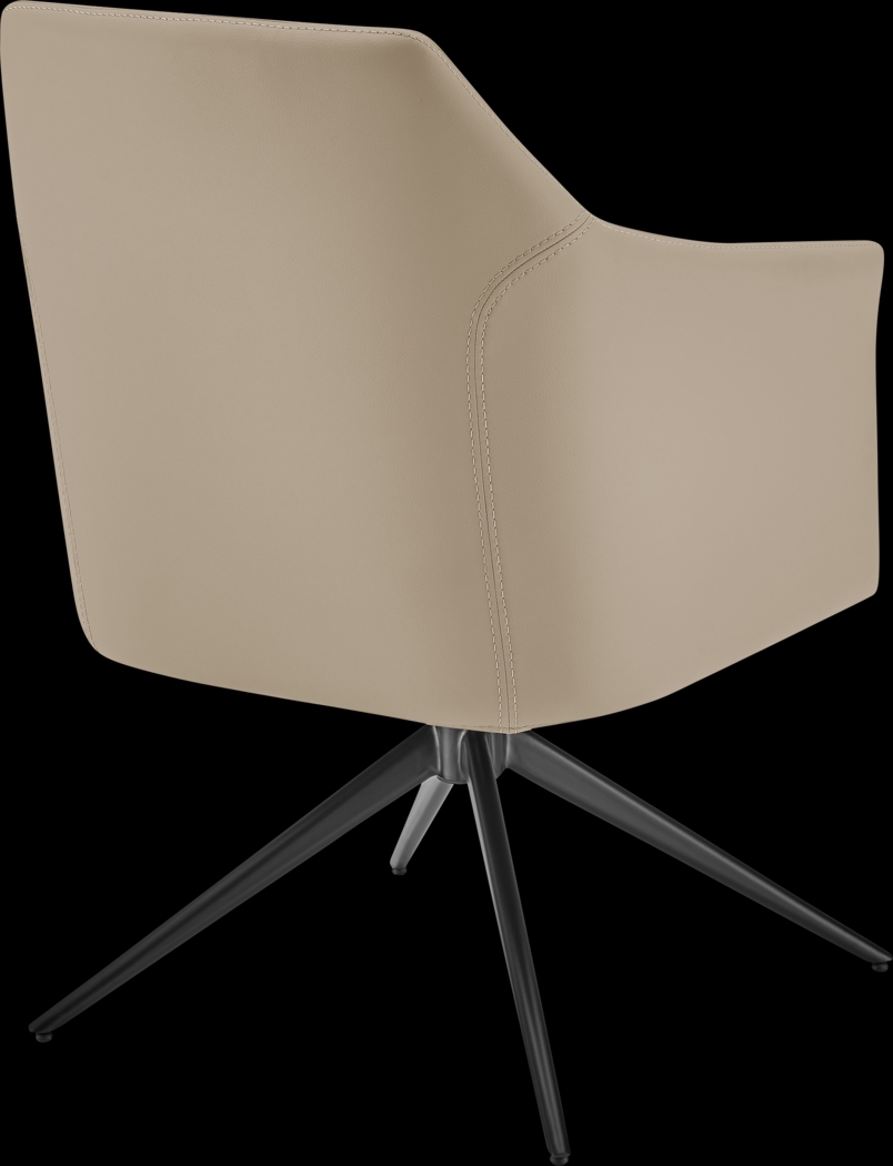Nightpoint Taupe Swivel Arm Chair - Thumbnail - Image 4