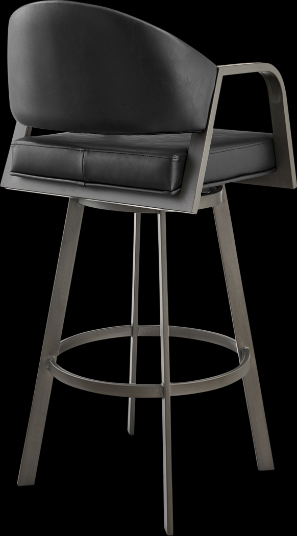 Nightwater Black Counter Height Stool - Thumbnail - Image 6