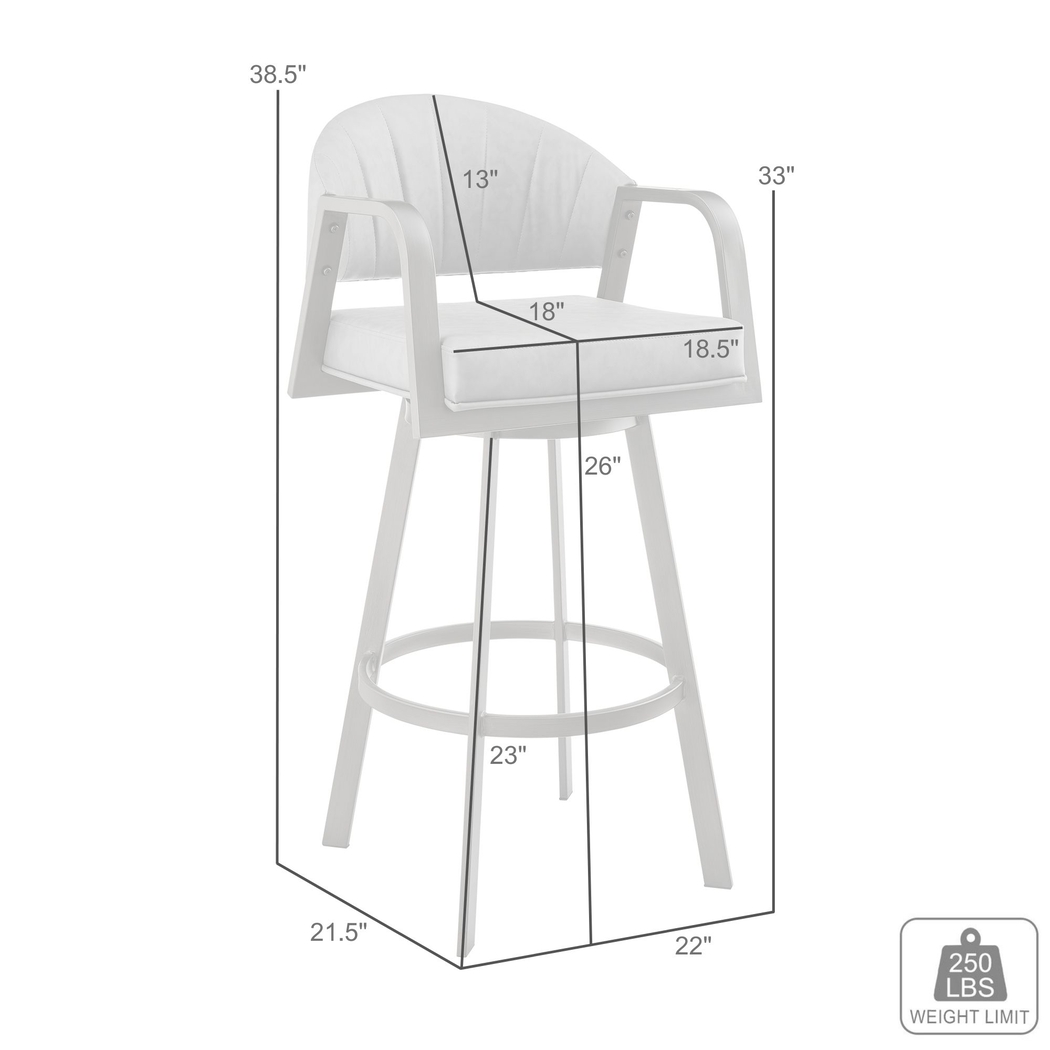 Nightwater Gray Counter Height Stool - Thumbnail - Image 8