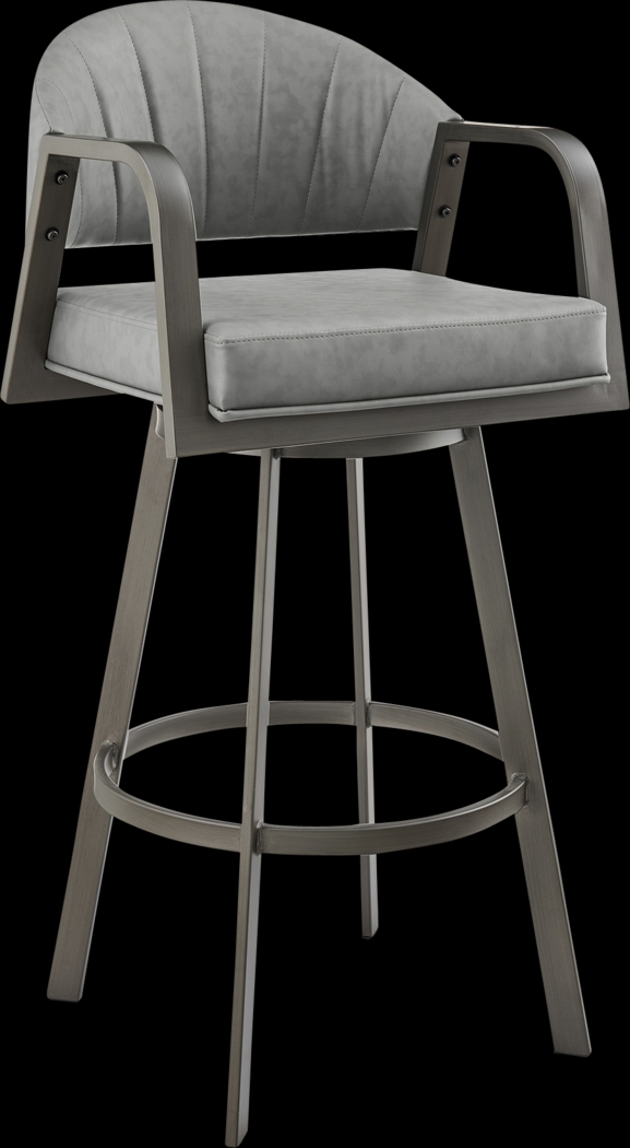 Nightwater Gray Counter Height Stool - Thumbnail - Image 1