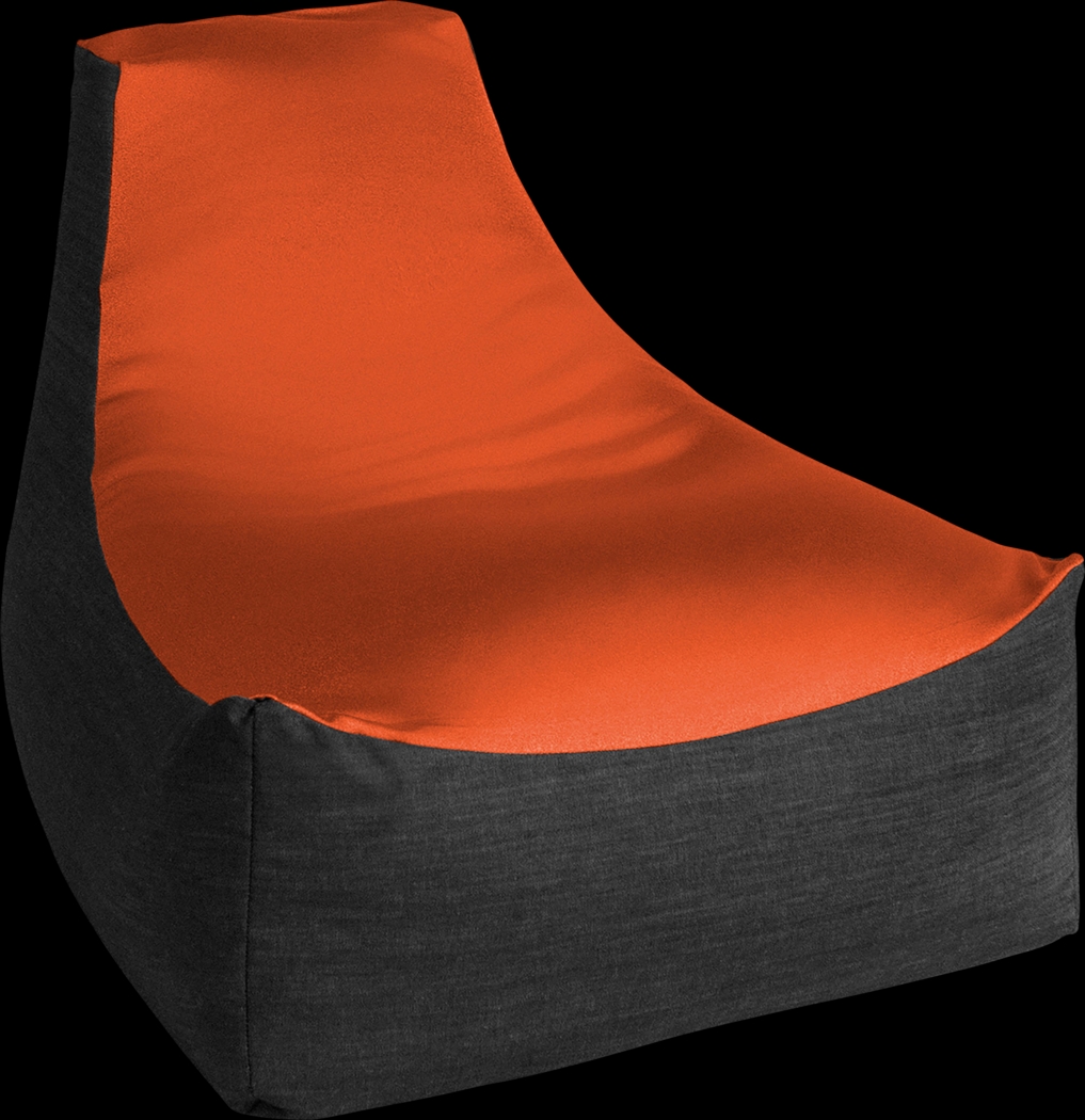 Kids Nika Orange Bean Bag Chair - Thumbnail - Image 1