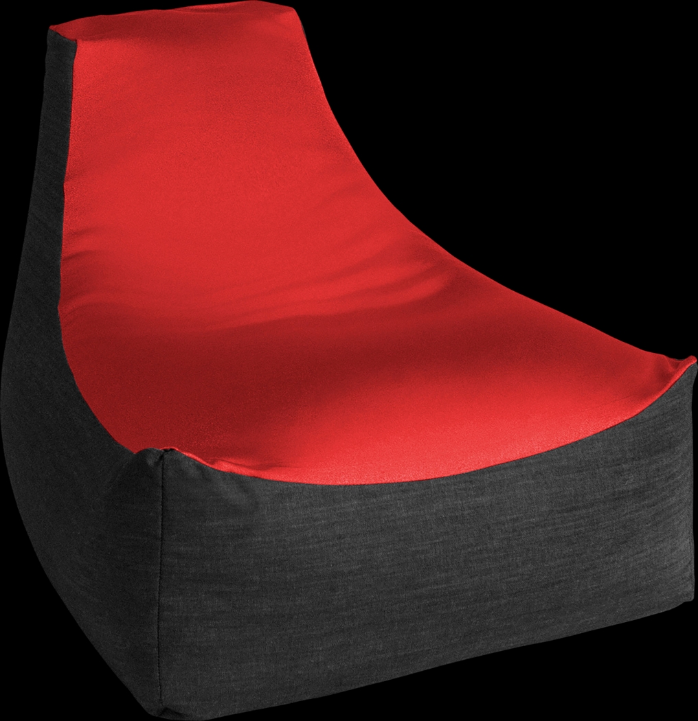 Kids Nika Red Bean Bag Chair - Thumbnail - Image 1