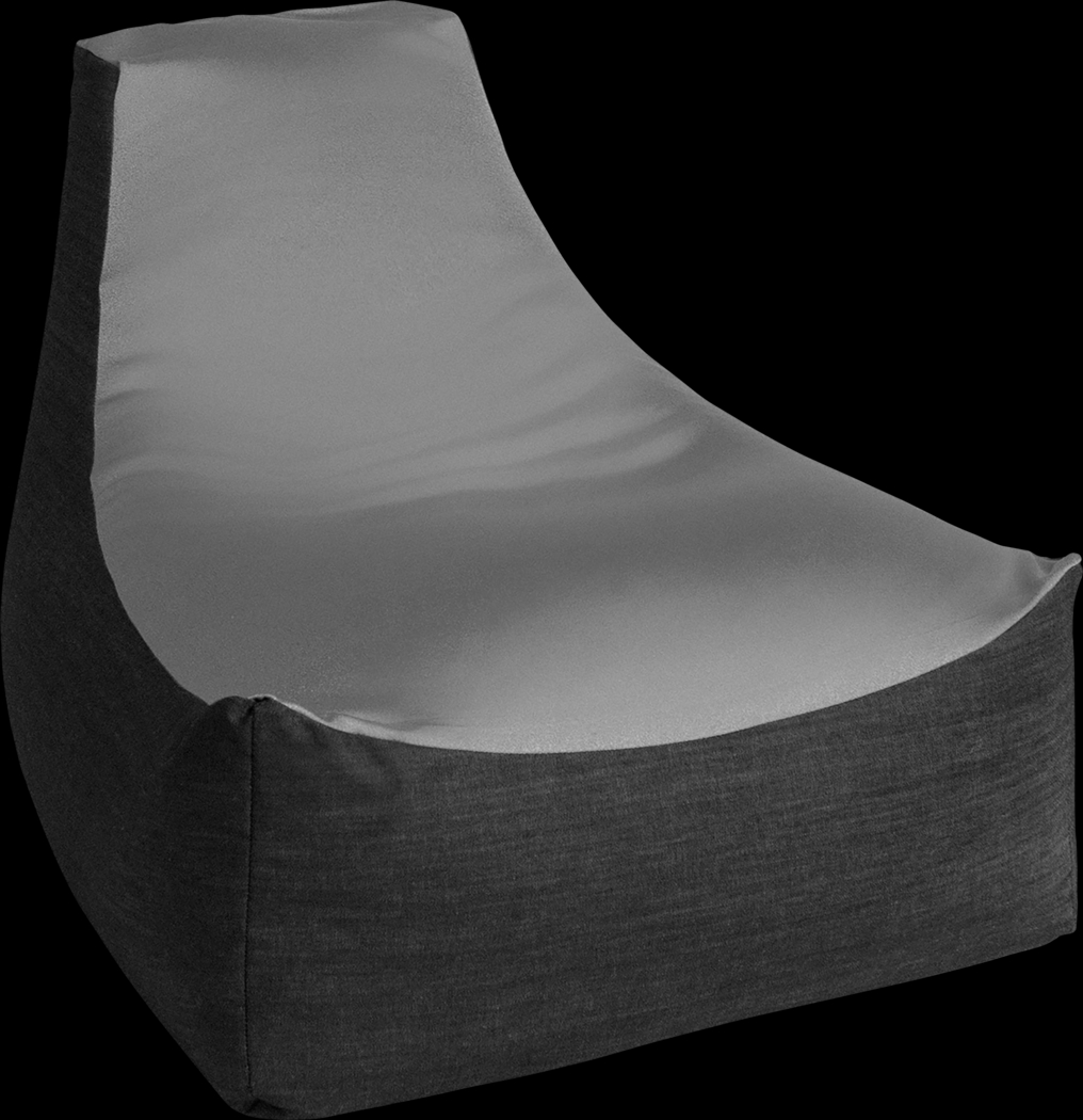 Kids Nika Silver Bean Bag Chair - Thumbnail - Image 1