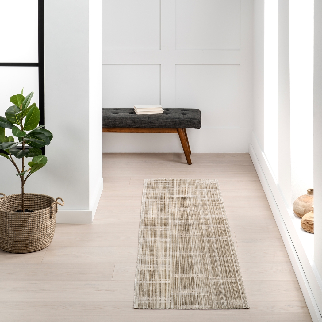 Nikanor Beige 2' x 8' Indoor/Outdoor Runner Rug - Thumbnail - Image 2