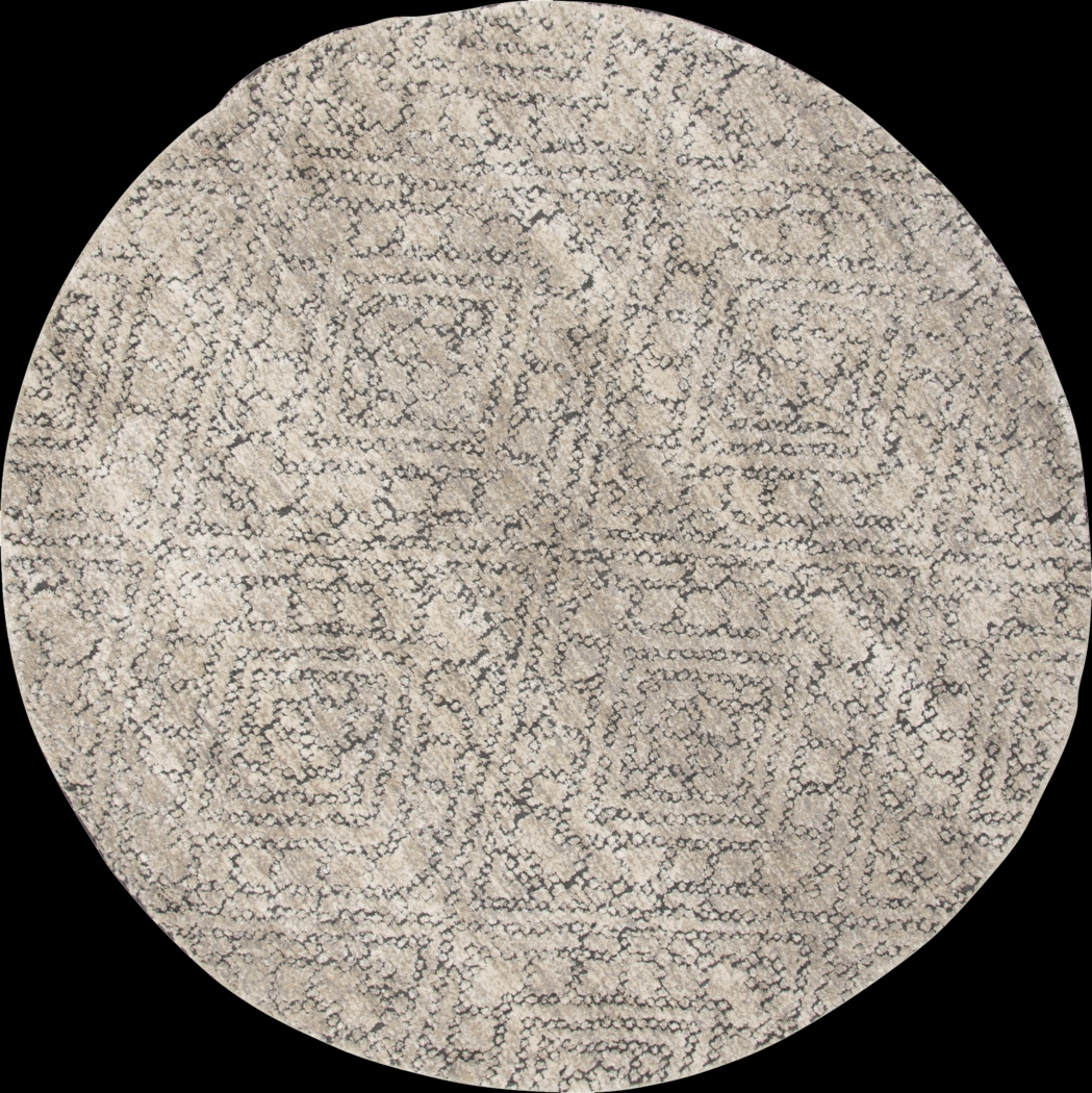 Nikita Gray 7'10" Round Rug - Thumbnail - Image 1