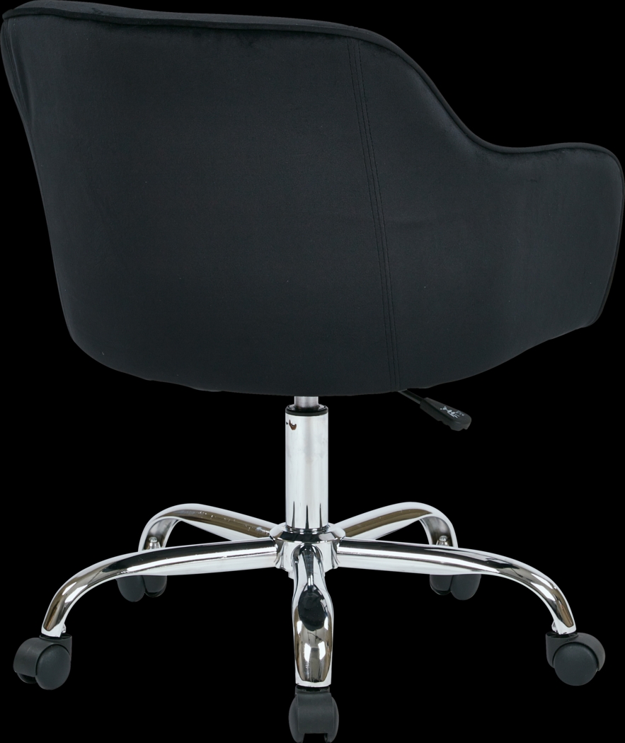 Nikitta Black Office Chair - Thumbnail - Image 3