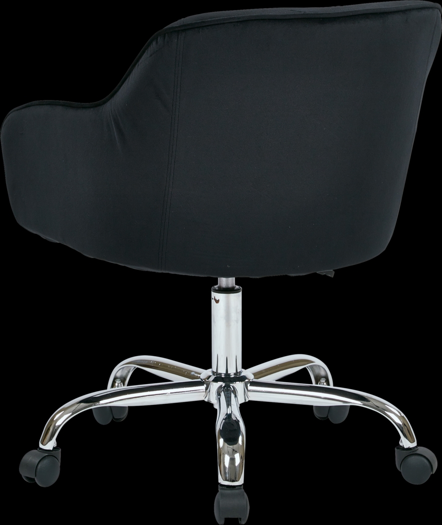 Nikitta Black Office Chair - Thumbnail - Image 4