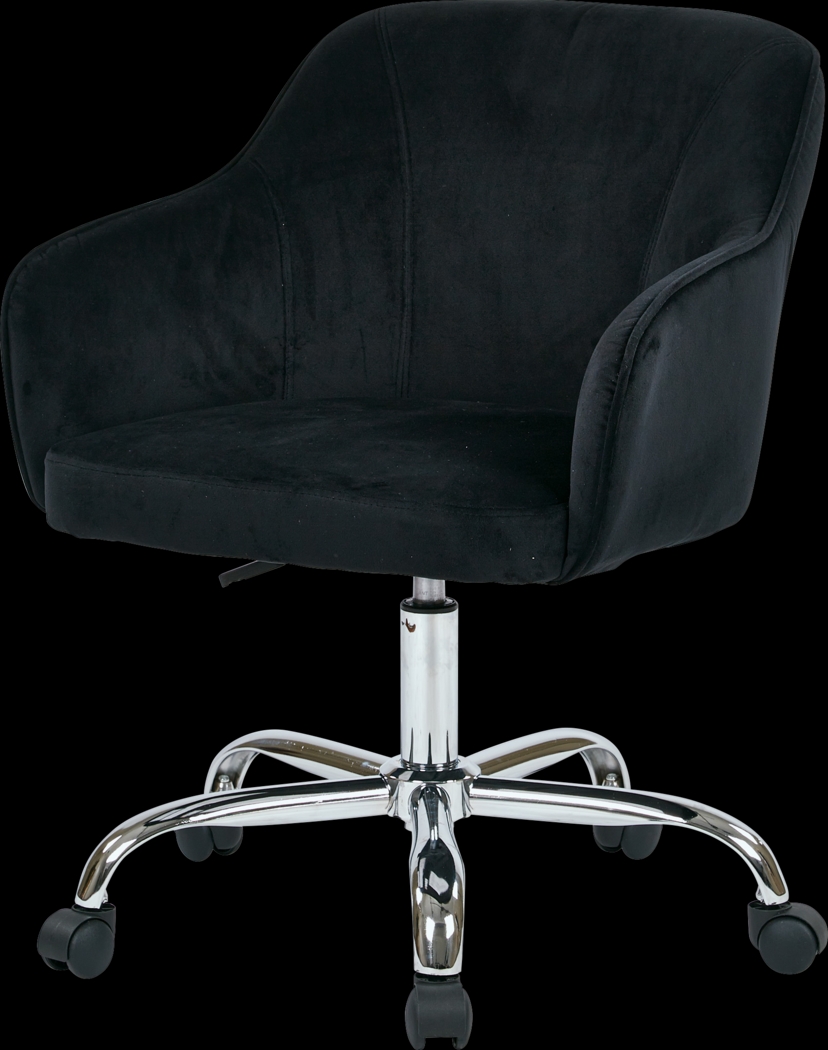 Nikitta Black Office Chair - Thumbnail - Image 6