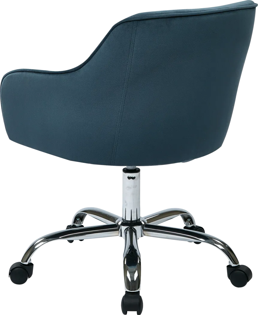 Nikitta Blue Office Chair - Thumbnail - Image 2
