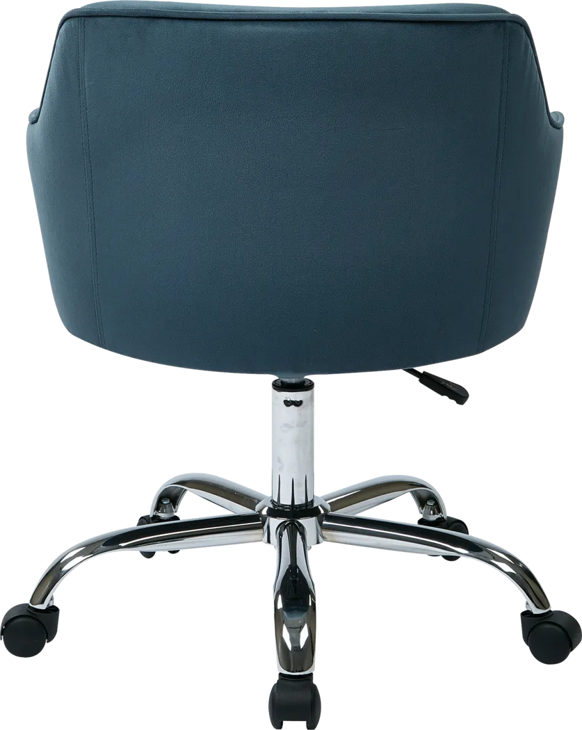 Nikitta Blue Office Chair - Thumbnail - Image 3
