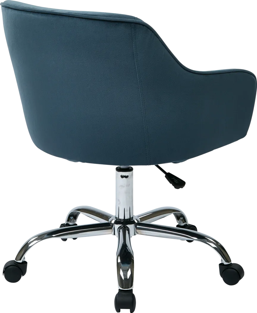 Nikitta Blue Office Chair - Thumbnail - Image 4