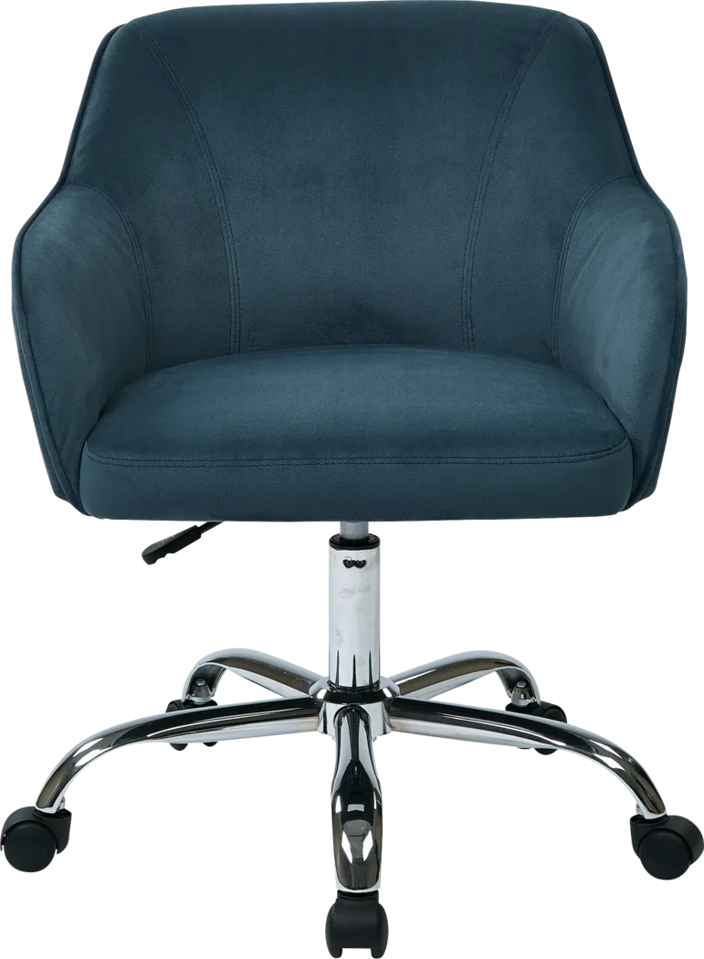 Nikitta Blue Office Chair - Thumbnail - Image 5
