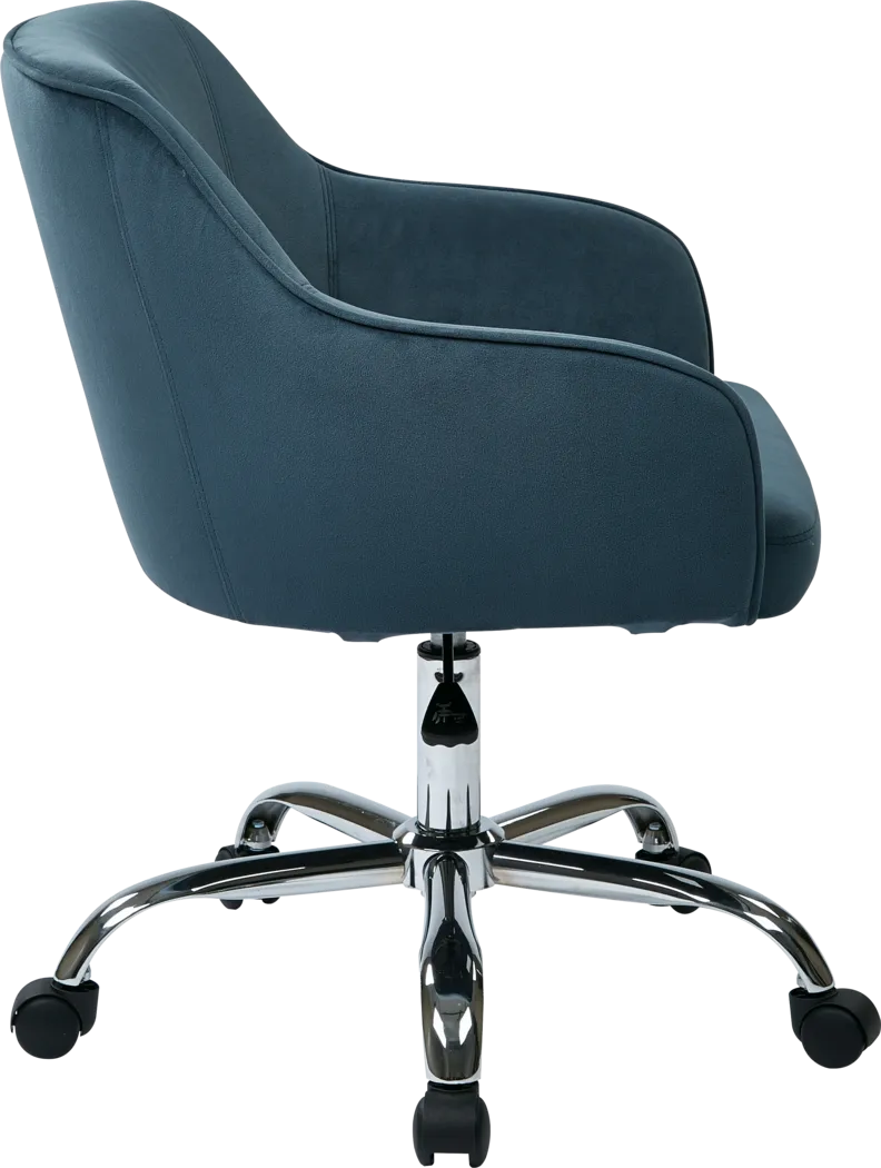 Nikitta Blue Office Chair - Thumbnail - Image 8