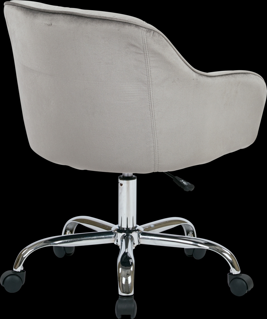 Nikitta Gray Office Chair - Thumbnail - Image 2
