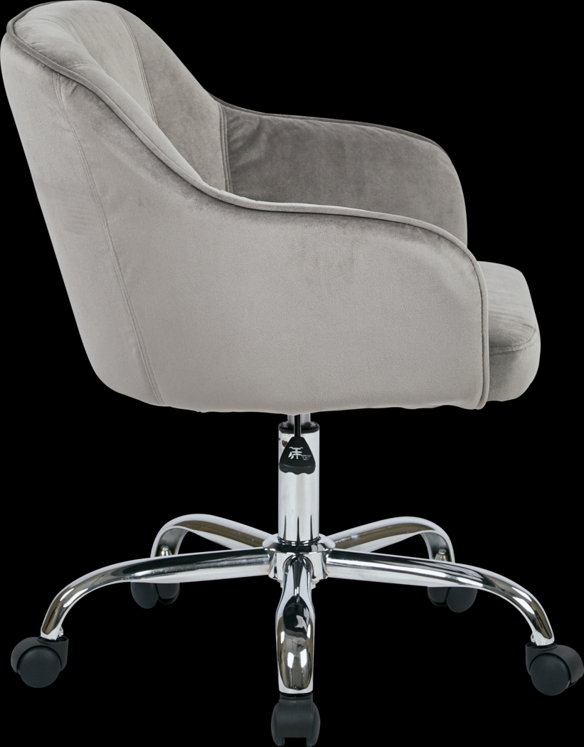 Nikitta Gray Office Chair - Thumbnail - Image 4