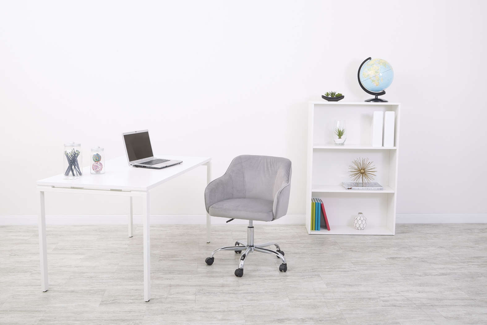 Nikitta Gray Office Chair - Thumbnail - Image 7